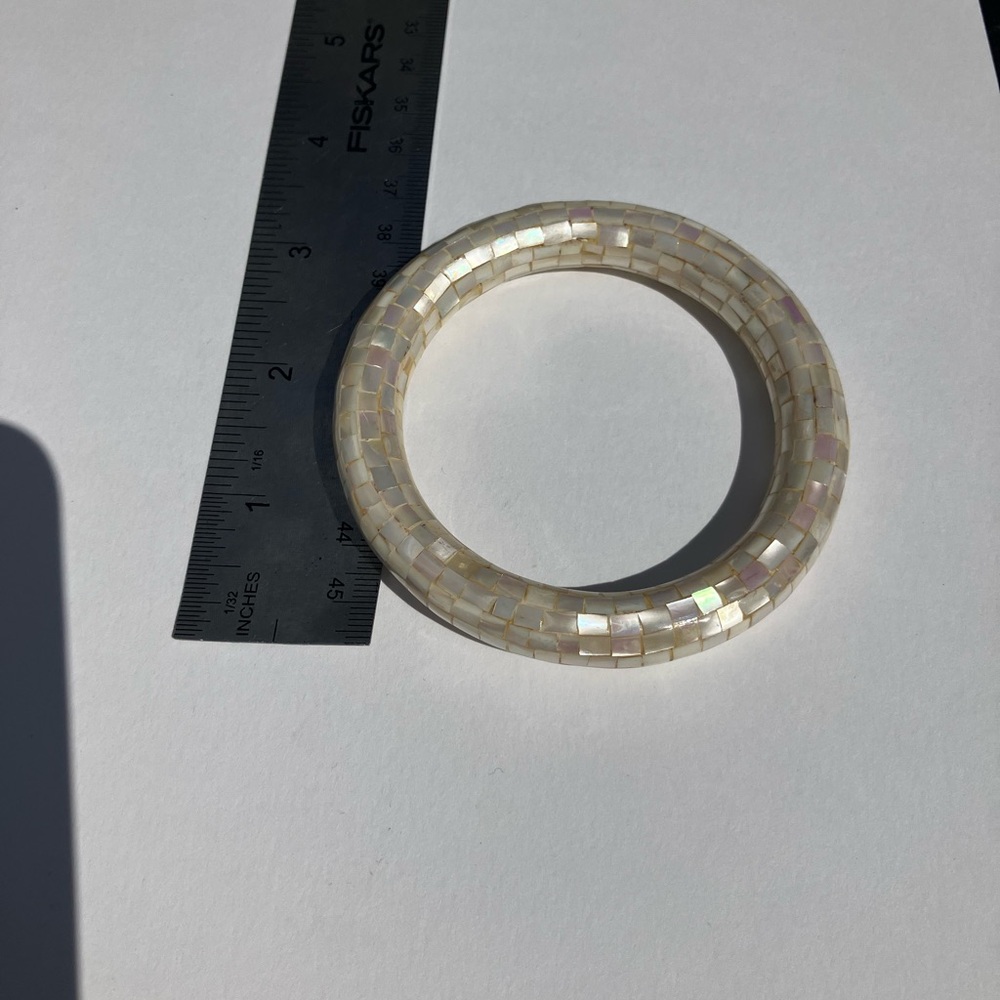 Mother of Pearl Bangle Bracelet